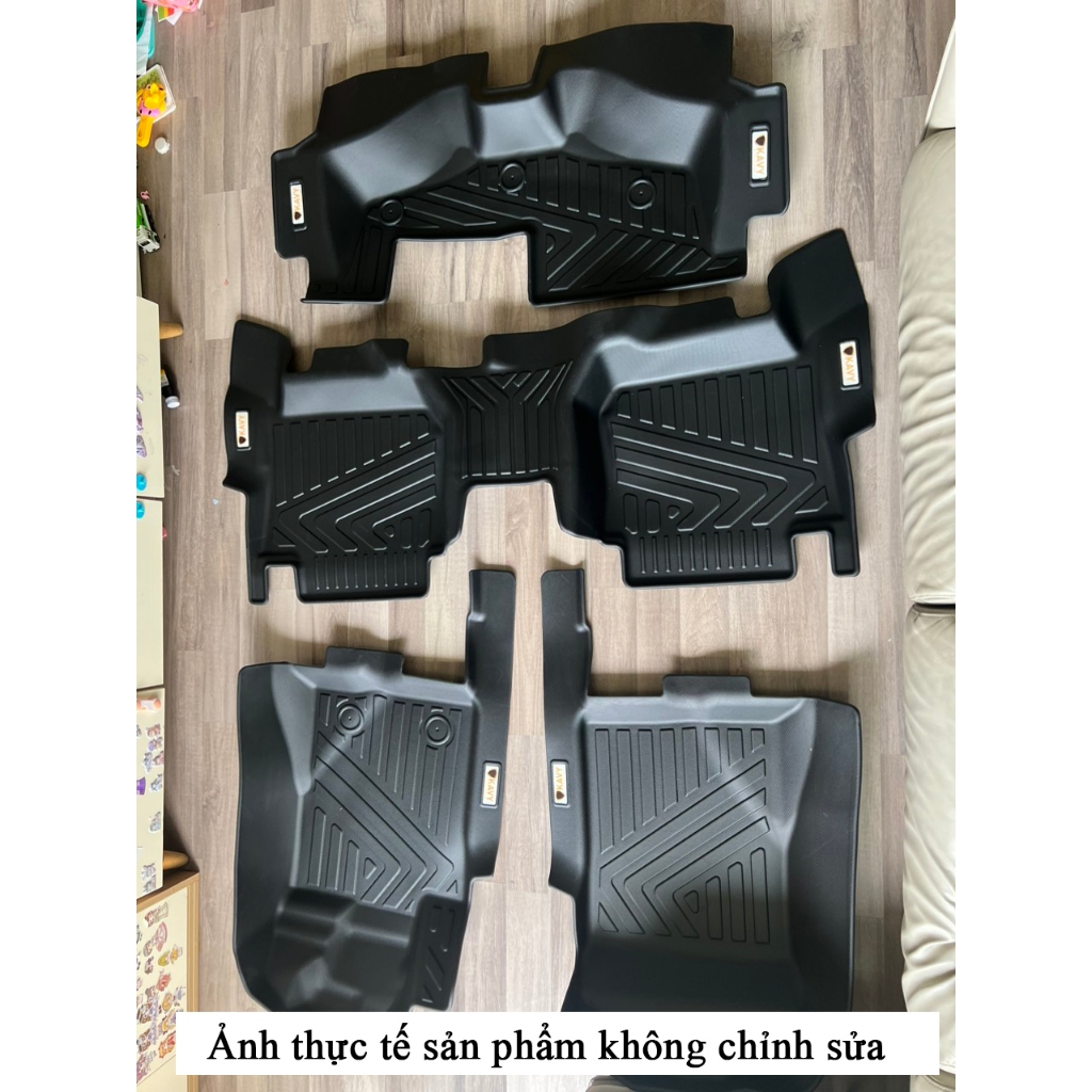 Thảm lót sàn ô tô 5D Ford Everest đúc nguyên khối TPE vừa form chống cháy nổ, chống nước
