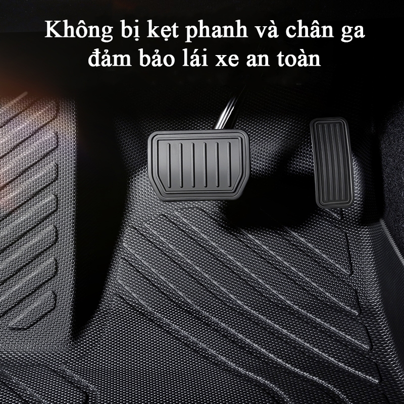 Thảm lót sàn ô tô 5D Ford Everest đúc nguyên khối TPE vừa form chống cháy nổ, chống nước