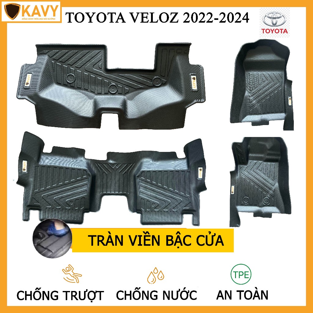 Thảm lót sàn ô tô Honda City 2021-2024 chất liệu TPE cao cấp chống trơn trượt, không mùi vừa form xe