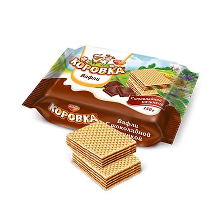 Bánh xốp Korovka nhân sô cô la, Rot Front, 150 gr.