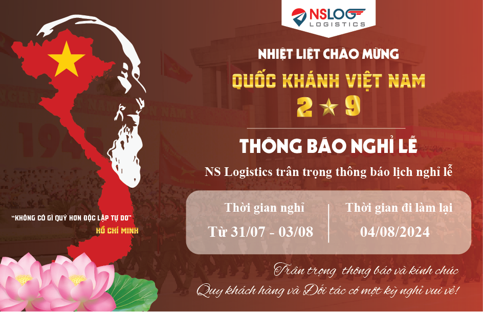 THÔNG BÁO NGHỈ LỄ QUỐC KHÁNH 02/9/2024