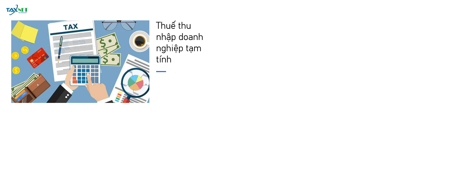 Thuế thu nhập doanh nghiệp tạm tính