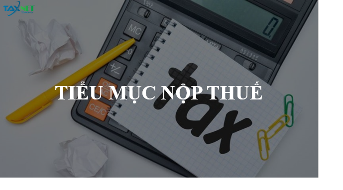 Các tiểu mục nộp thuế