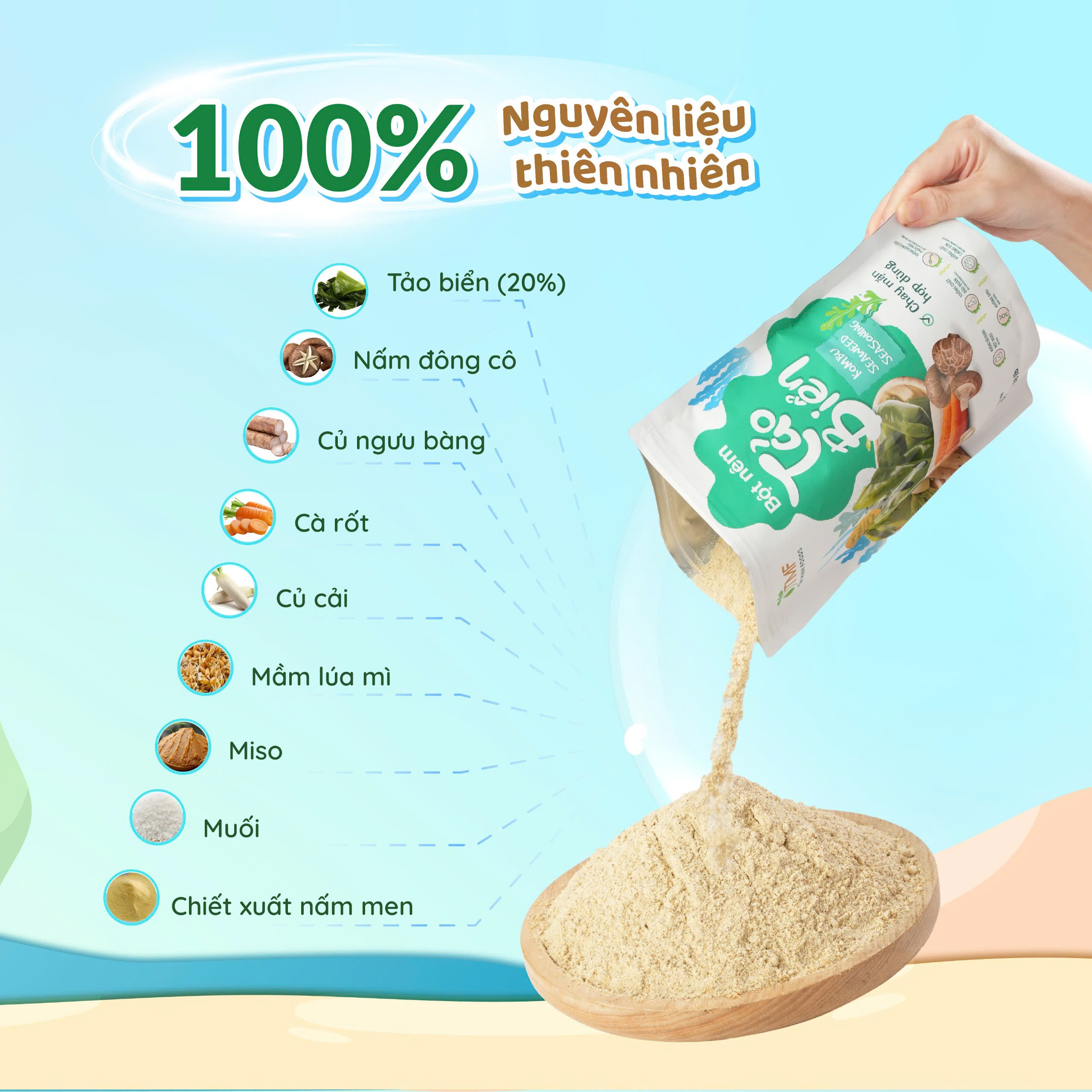 SEAWEED SEASONING POWDER (JAR 350G)