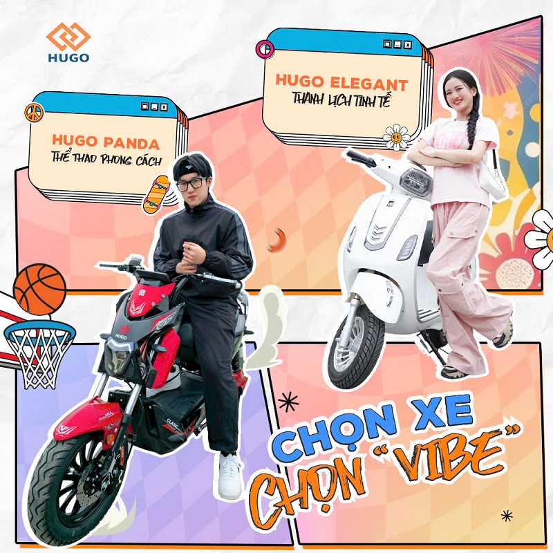 Mê mẩn thế giới xe điện Hugo: Top 2 dòng xe 