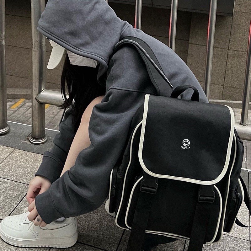Balo đi học nam nữ thời trang chất liệu chống thấm nước Backpack HR343 - Haras
