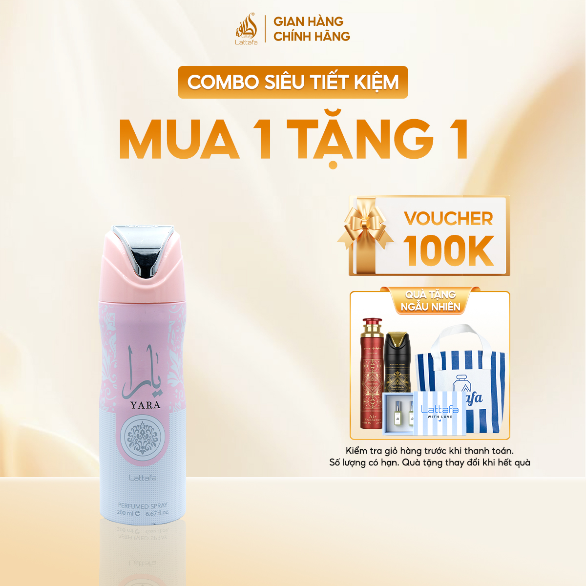 Lattafa xịt khử mùi toàn thân Yara