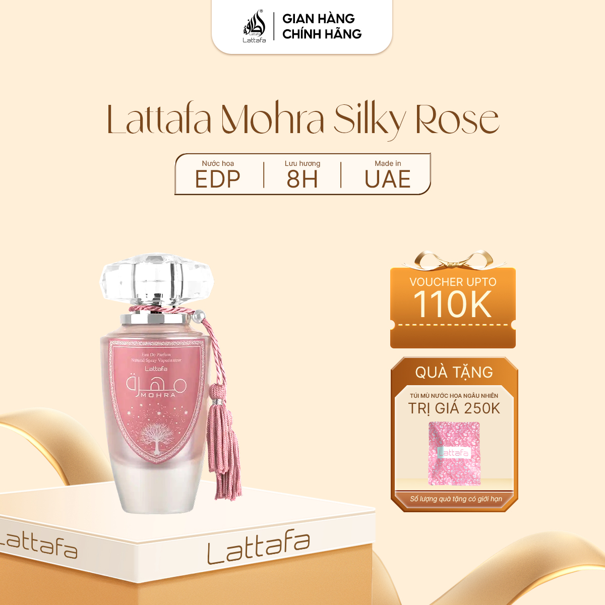 Lattafa Mohra Silky Rose