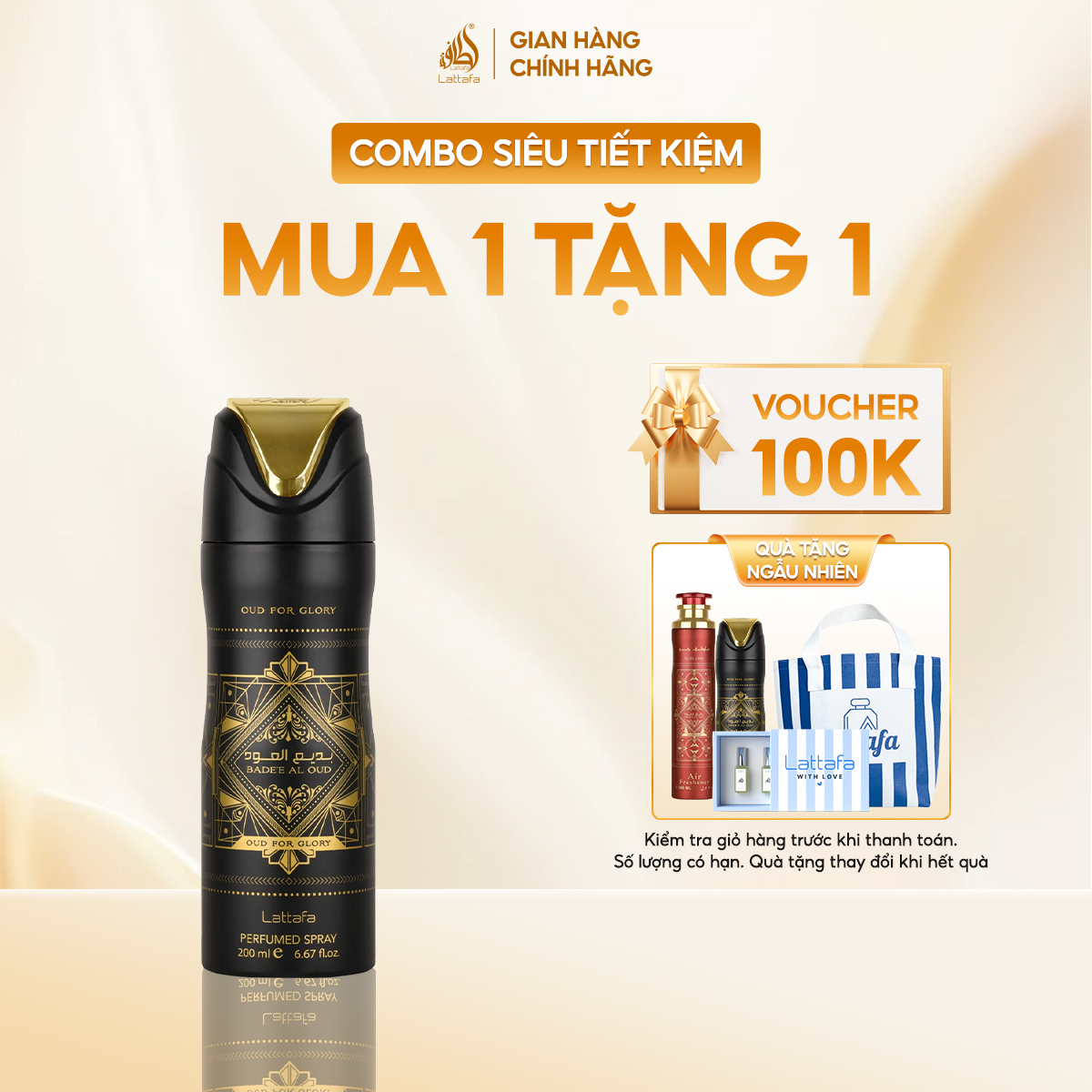 Lattafa xịt khử mùi toàn thân Badee Al Oud