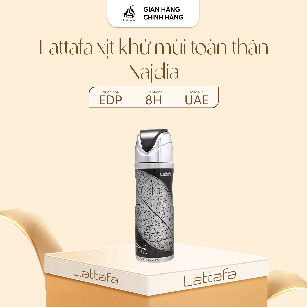 Lattafa xịt khử mùi toàn thân Najdia