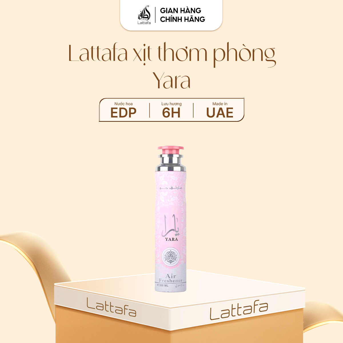 Lattafa xịt thơm phòng Yara
