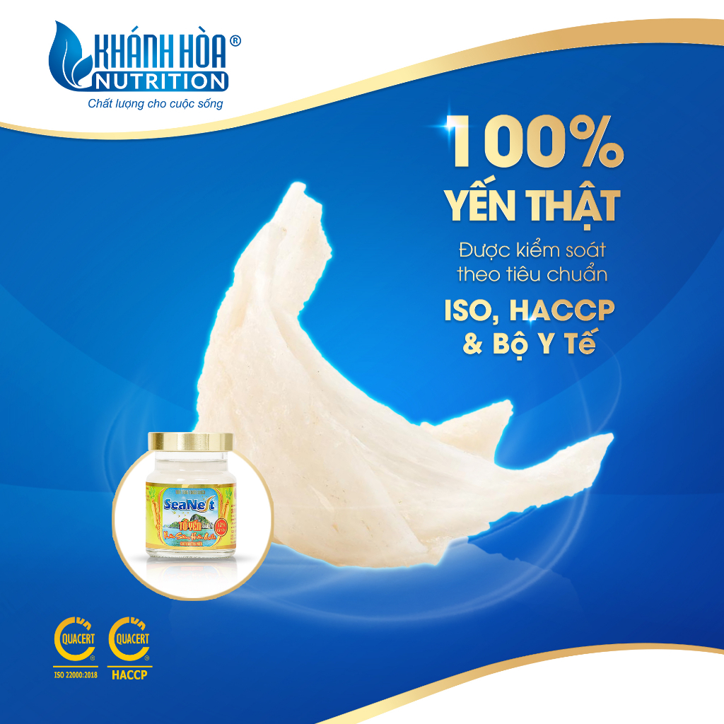 Nước Yến Sào 12% Tổ Yến Chưng Nhân Sâm Hàn Quốc - Khánh Hòa Nutrition - Lọ 70 ML