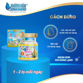 Block Nước Yến Cho Bé Kidgrow Total Solution 18% Tổ Yến - Block 6 Lọ x 70ml