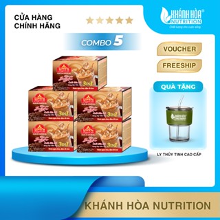 [COMBO 5 HỘP - 60 GÓI] Cà Phê Sữa Rang Xay Hòa Tan 3IN1 LOVE’IN SAIGON CAFE - Khánh Hòa NutriFoods