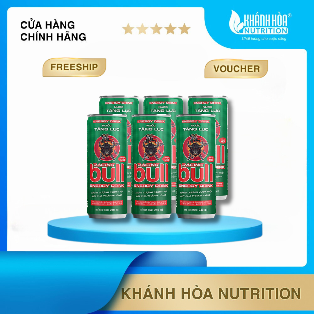 Khay 24 lon Nước Tăng Lực Racing Bull-  24 Lon x 240ml