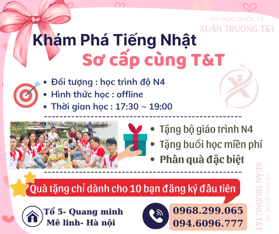 Khai Giảng lớp học tiếng Nhật N4 🌟
