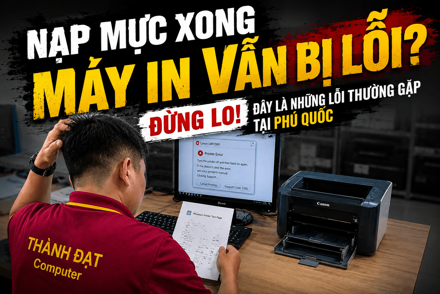 Nạp Mực Xong Máy In Bị Lỗi? Những Trường Hợp Hay Gặp Ở Phú Quốc