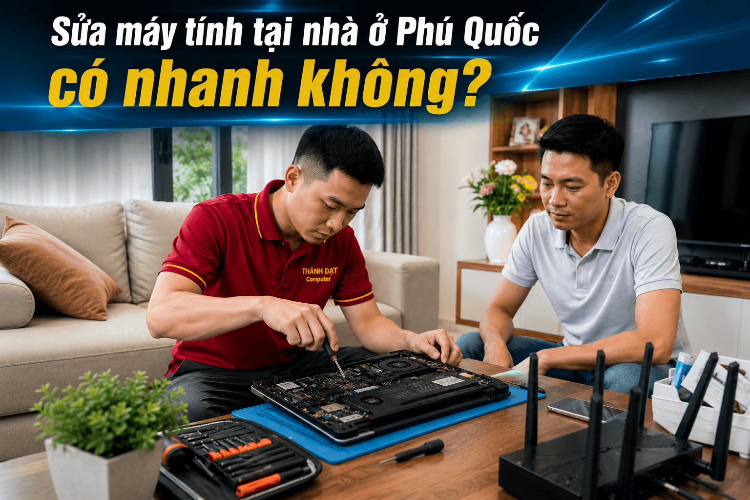 Sửa máy tính tại nhà ở Phú Quốc có nhanh không?