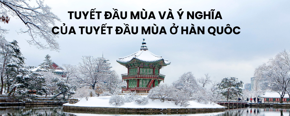 TUYẾT ĐẦU MÙA VÀ Ý NGHĨA CỦA TUYẾT ĐẦU MÙA Ở HÀN QUÔC