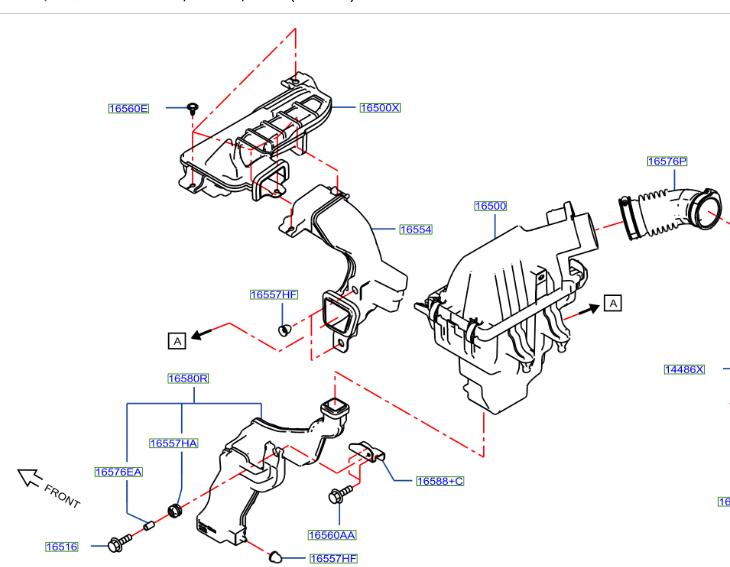 Cổ Hút Gió Đầu Xe Nissan Almera 2021–2024 – Mã 16554-5EK0A | Phụ Tùng Ô Tô Tiến An