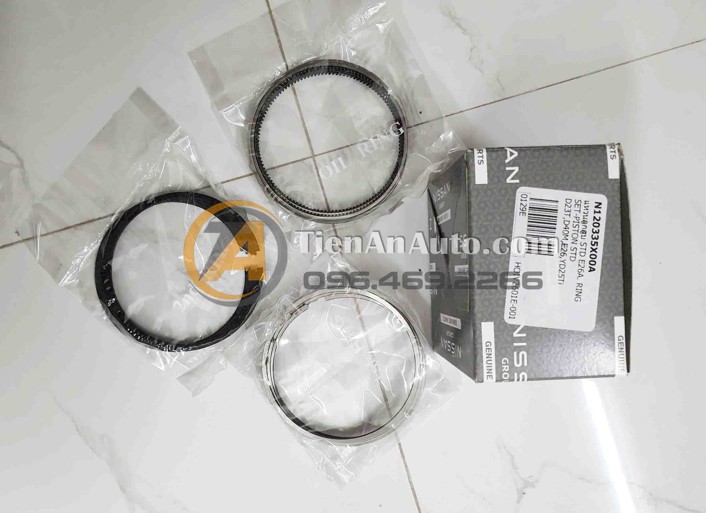 Bộ Séc Măng Nissan Navara Cos 0 – Mã N12033-5X00A | Phụ Tùng Ô Tô Tiến An