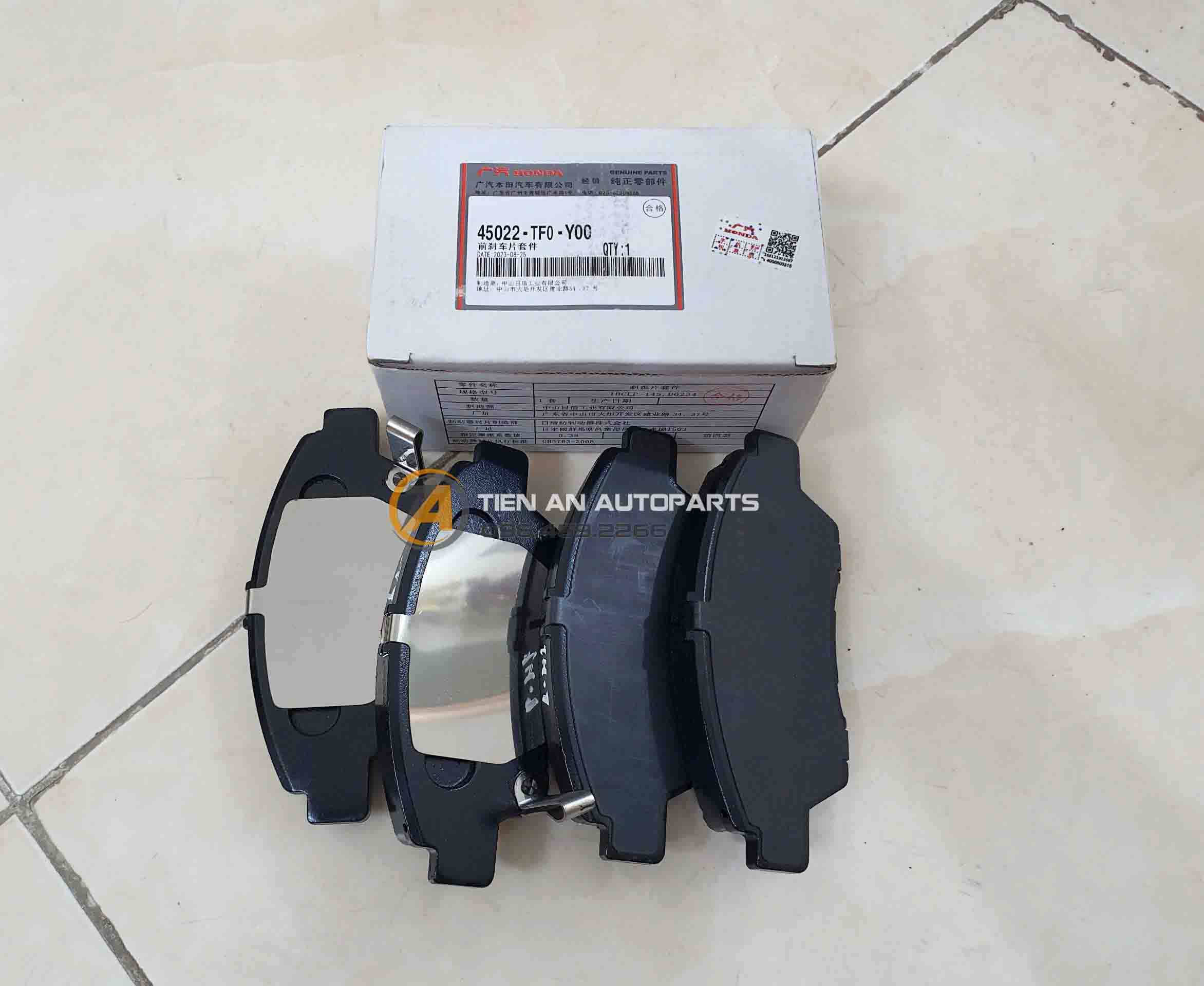 Má Phanh Trước Honda City 2016–2019 – Mã 45022TF0Y00 | Phụ Tùng Ô Tô Tiến An