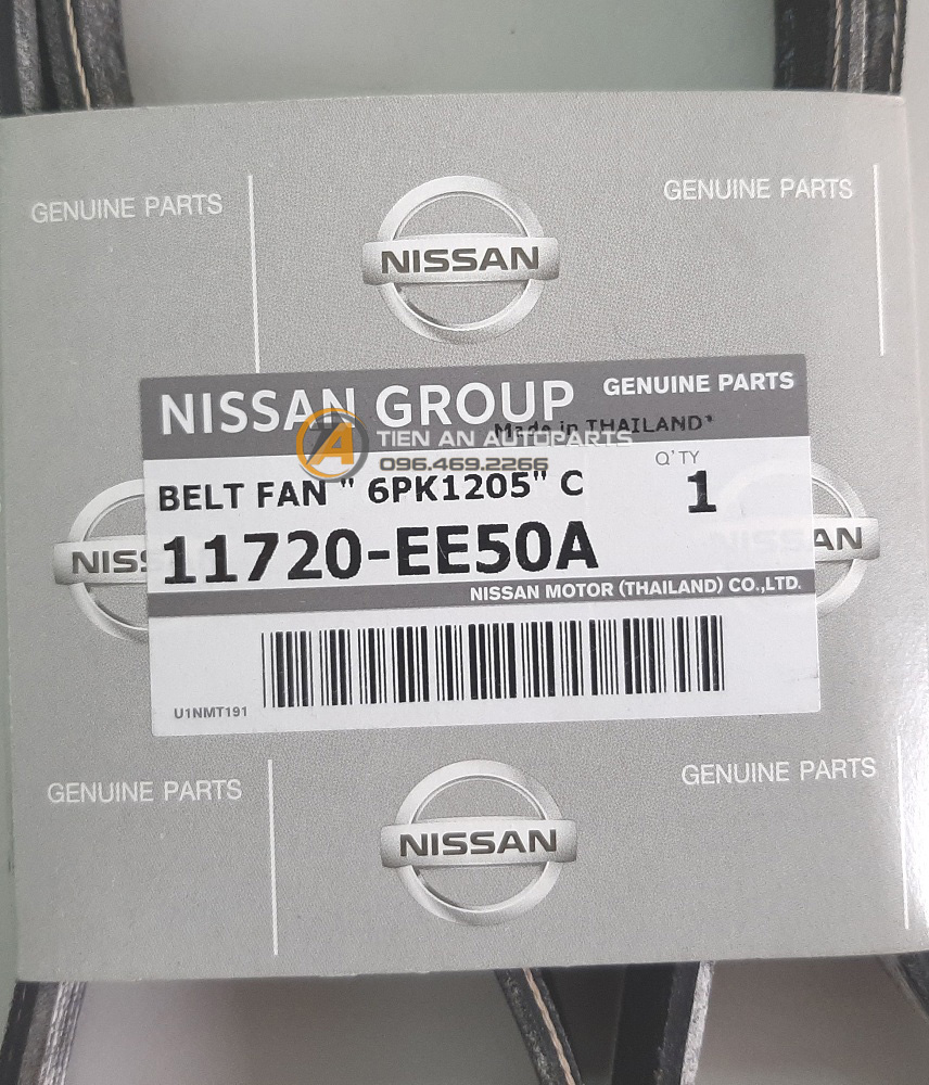 Dây curoa tổng Nissan Livina, Tiida - 11720EE50A | Phụ tùng ô tô Tiến An - 0964692266