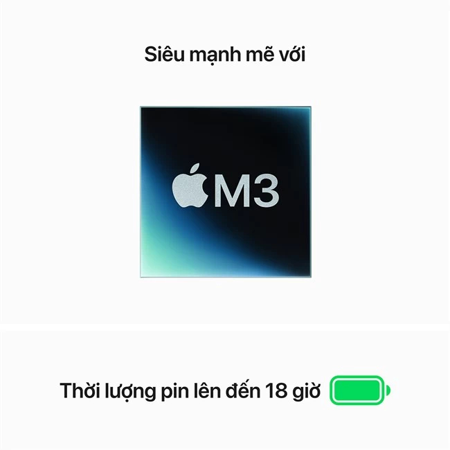 MacBook Air M3 15.3 inch (8GB/256GB) - Chính hãng Apple Việt Nam