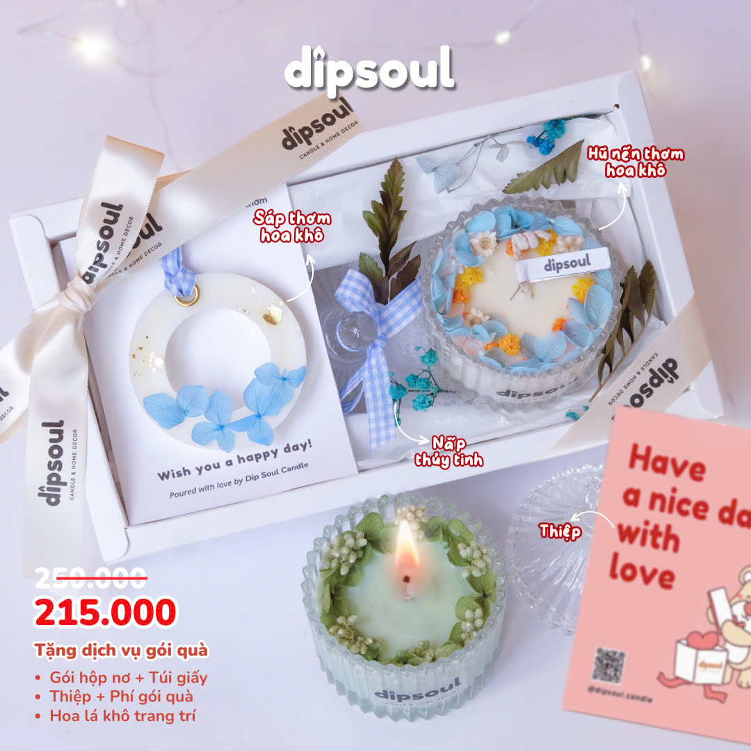 Set quà tặng nến thơm 4