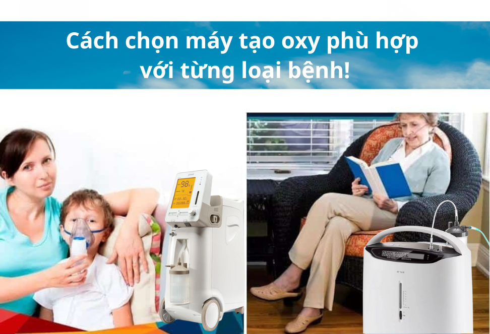 Cách Chọn Máy Tạo Oxy Phù Hợp Với Từng Loại Bệnh
