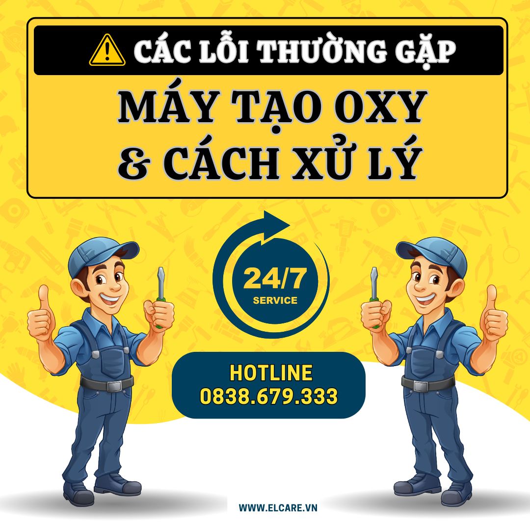 Các lỗi thường gặp của máy tạo oxy và cách xử lý