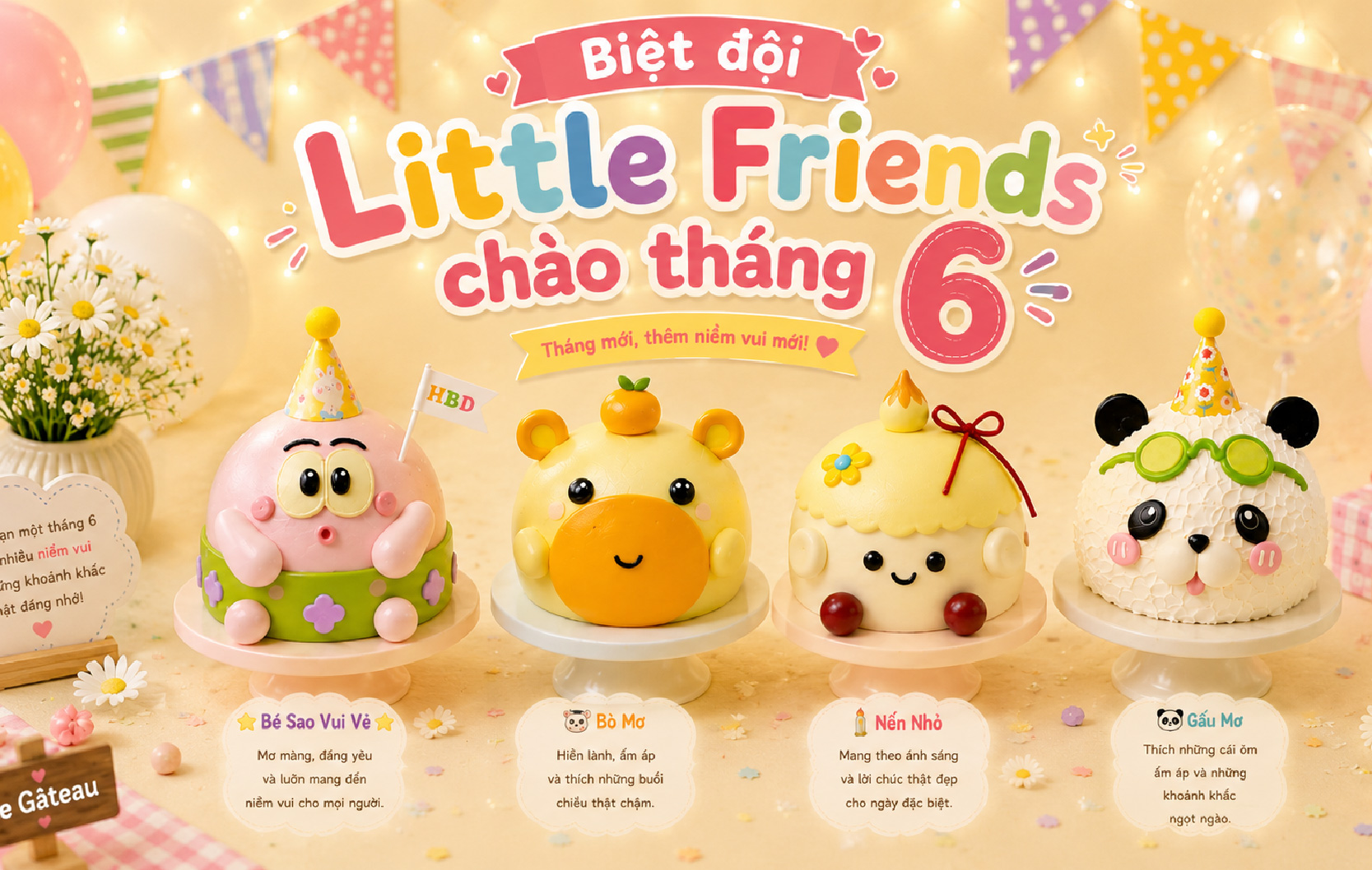 Biệt đội Little Friends chào tháng 6