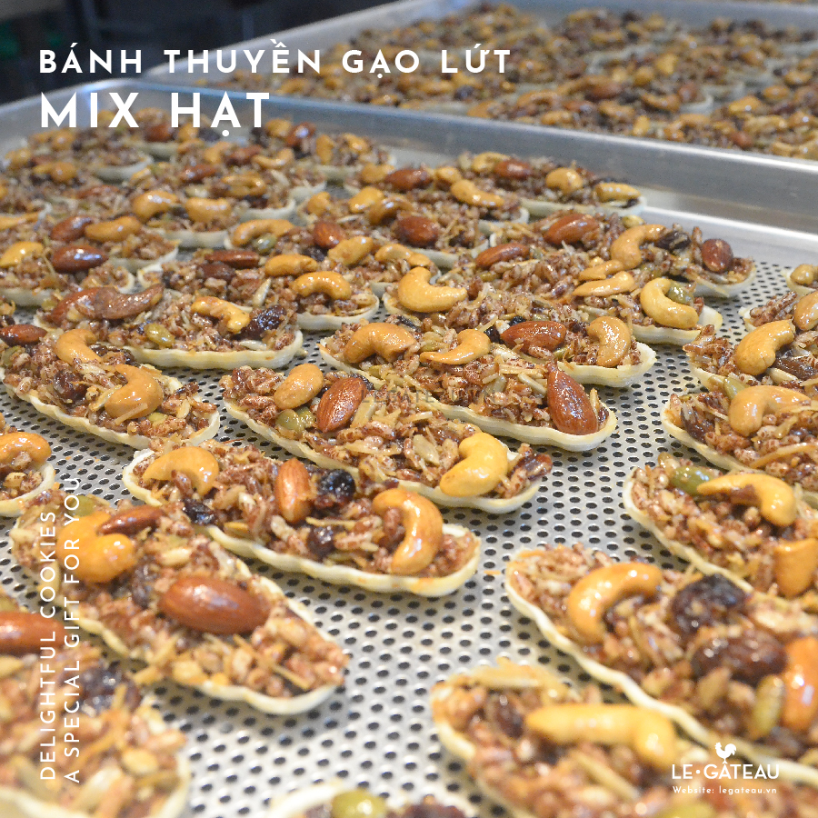 Bánh thuyền gạo lứt mix hạt
