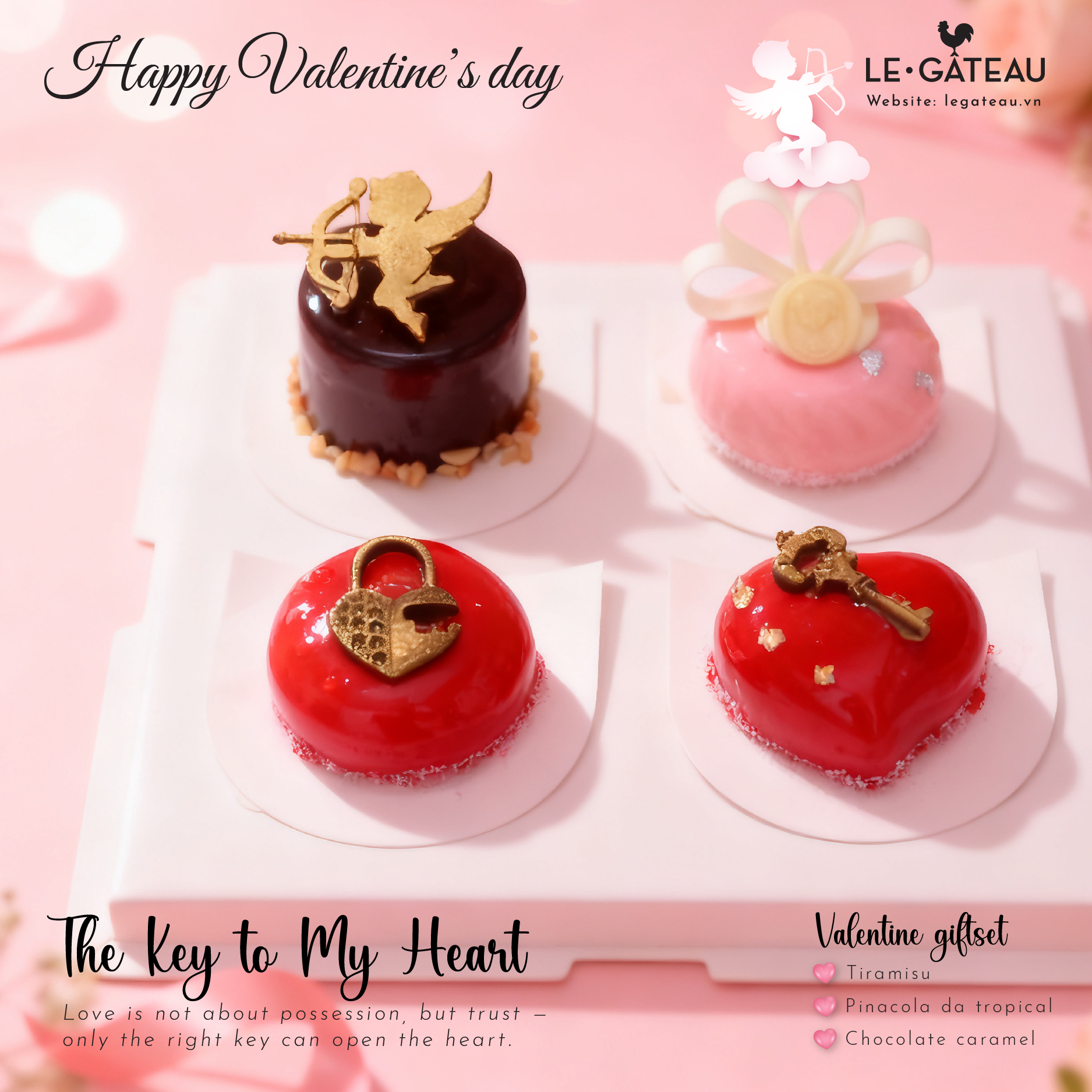 Set quà valentine 2026 (hộp mica)