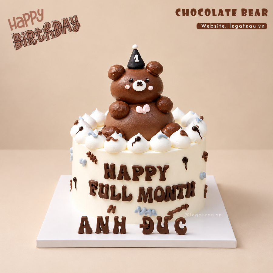 Bánh Chocolate Bear – Gấu Socola