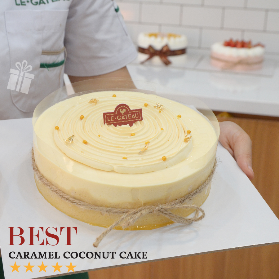 Bánh Caramel trứng dừa