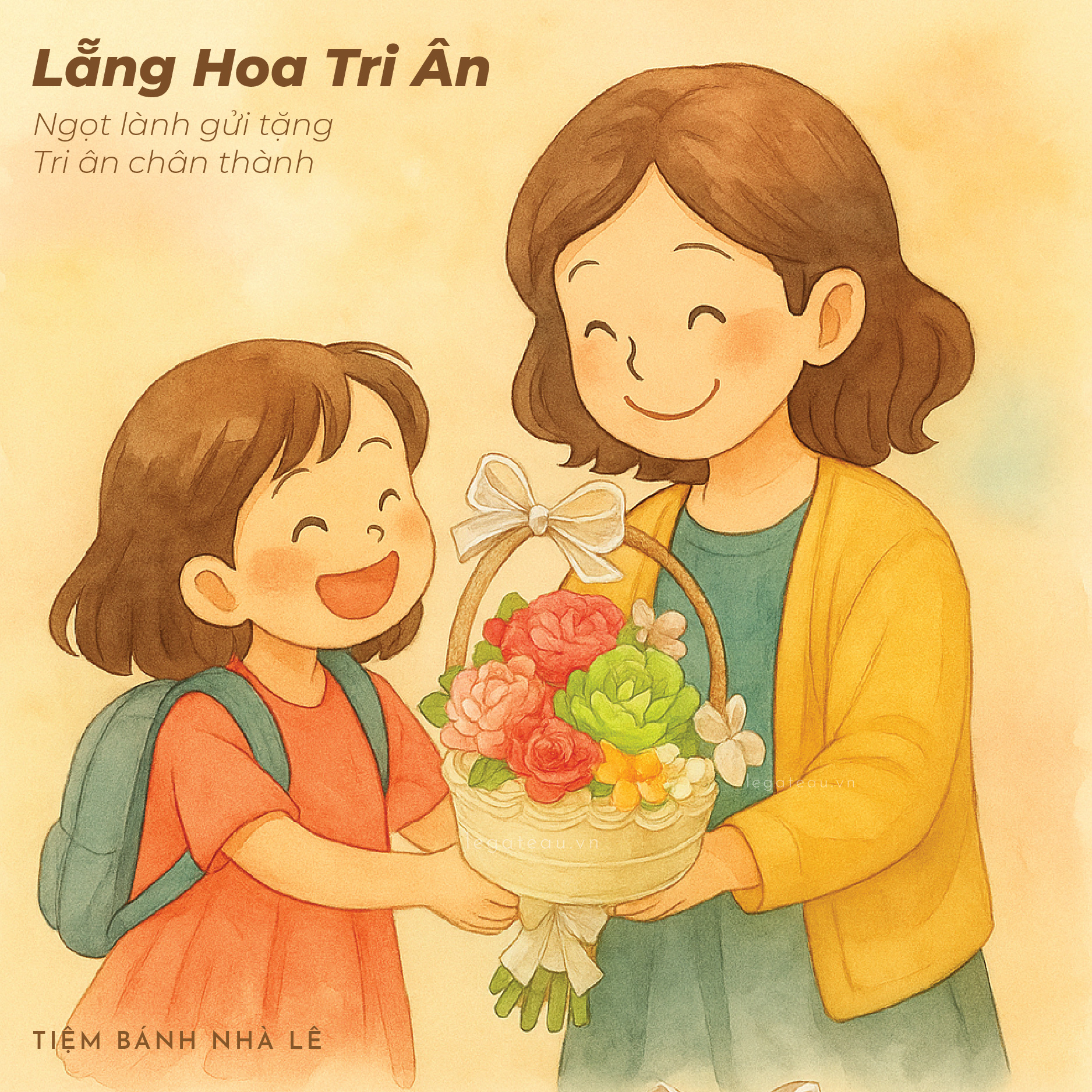 Lẵng Hoa tri ân