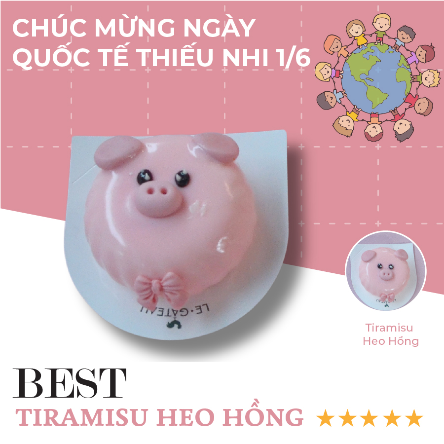 Tiramisu Heo hồng