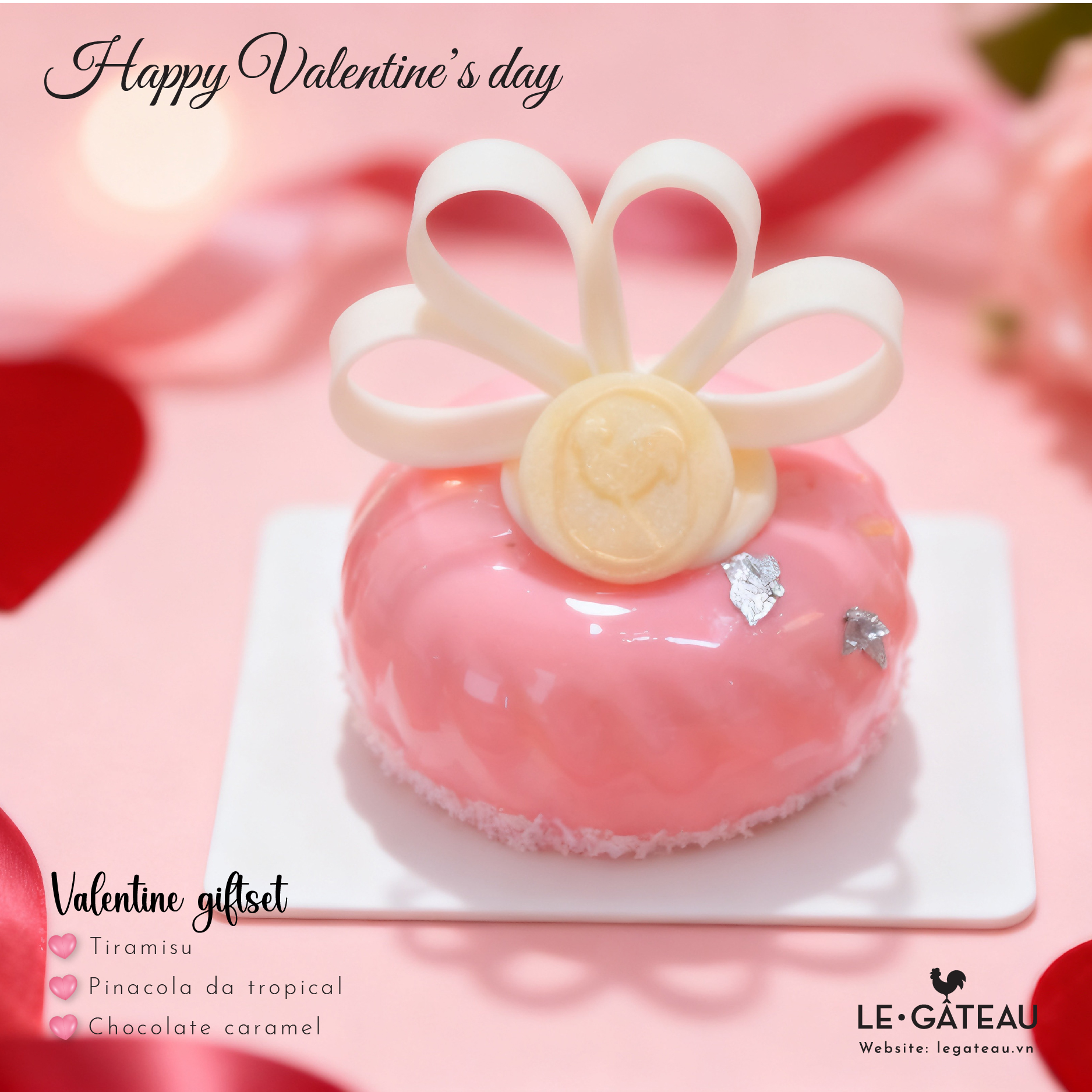 Bánh tiramisu (valentine)