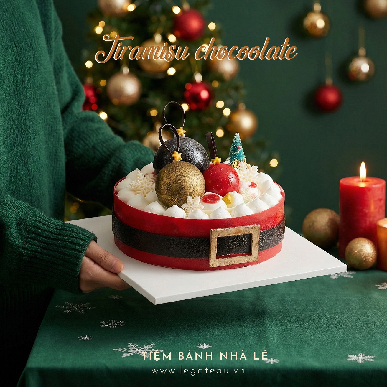 Bánh Tiramisu (Santa)