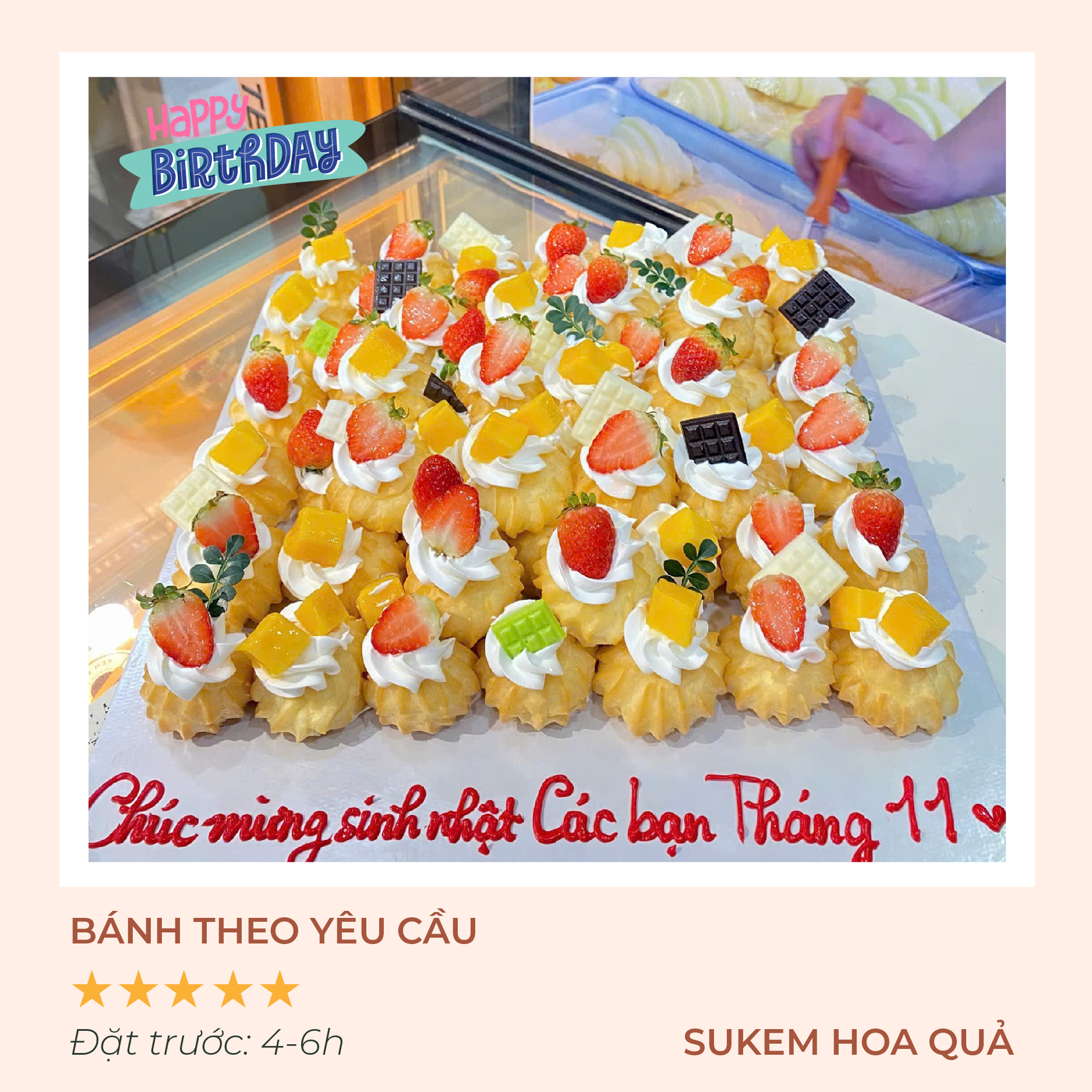 Bánh kem theo yêu cầu