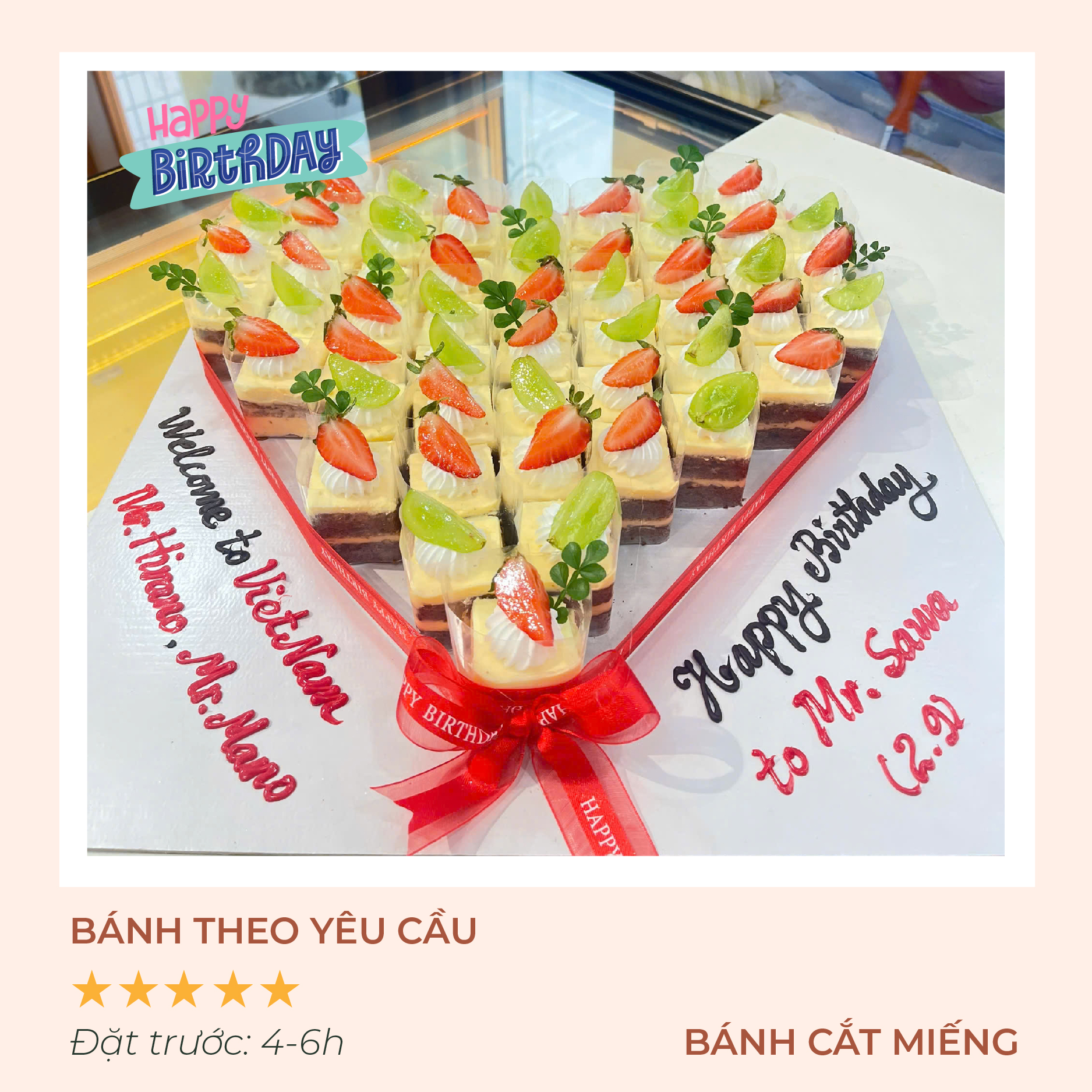 Bánh kem theo yêu cầu