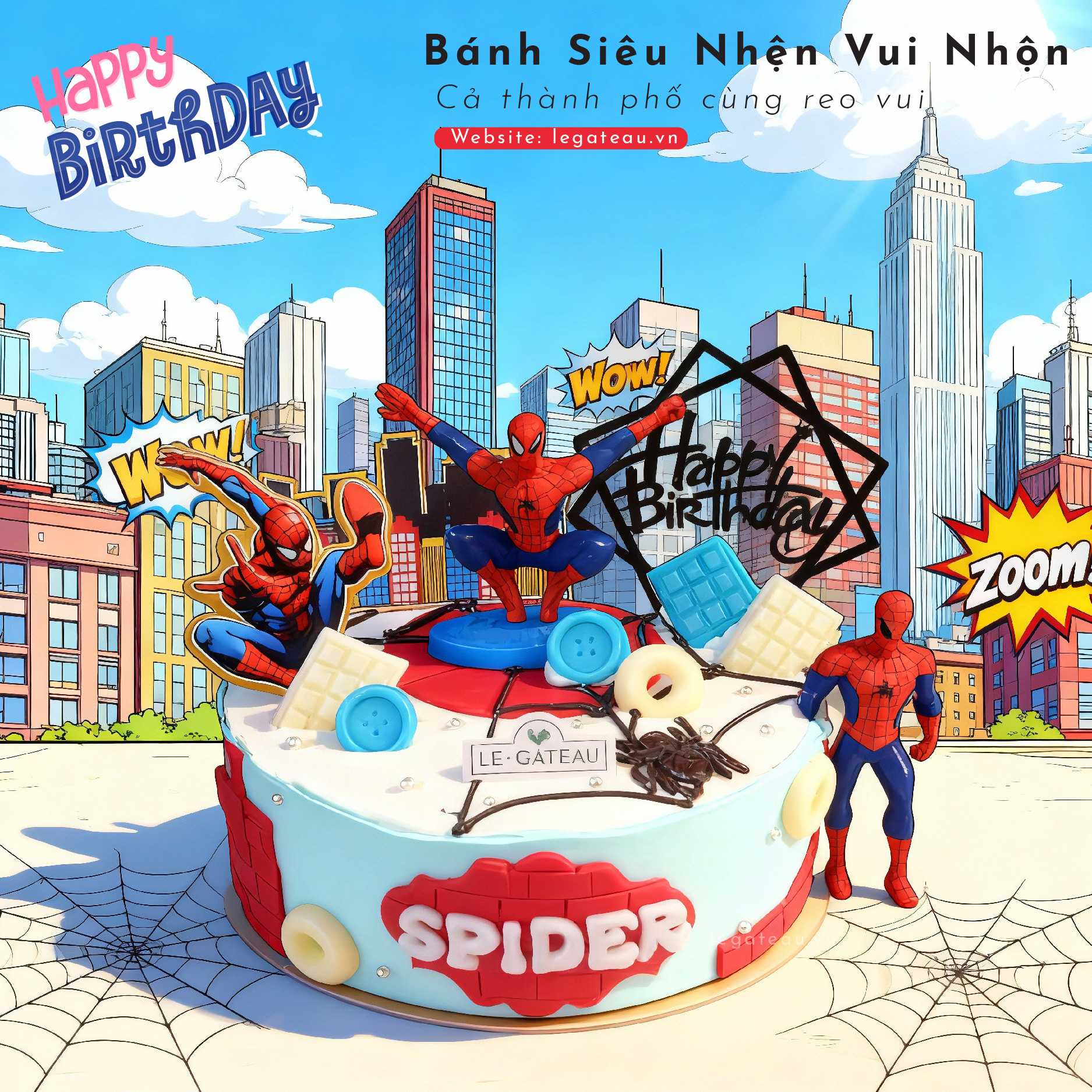 Bánh kem người nhện