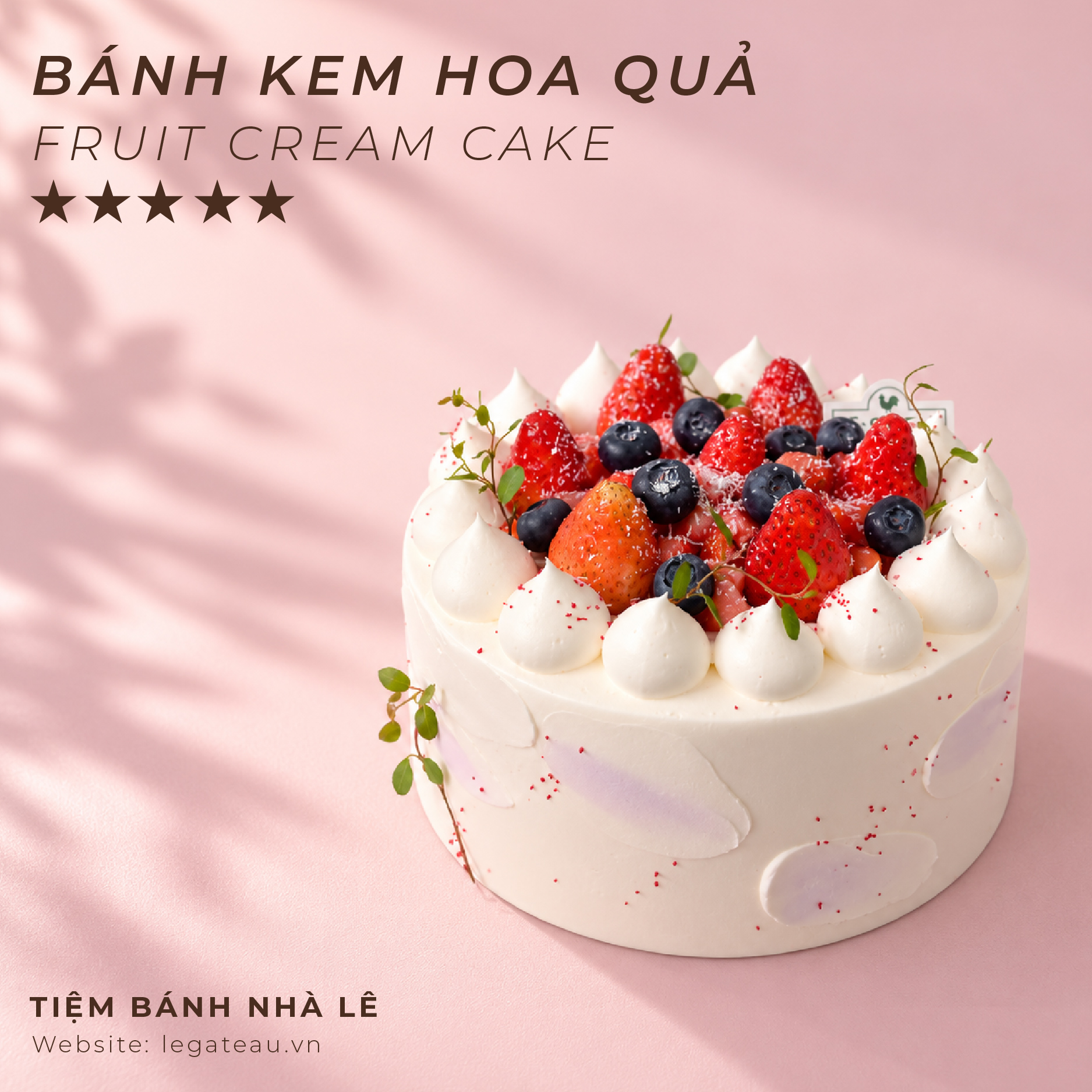 Bánh kem hoa quả
