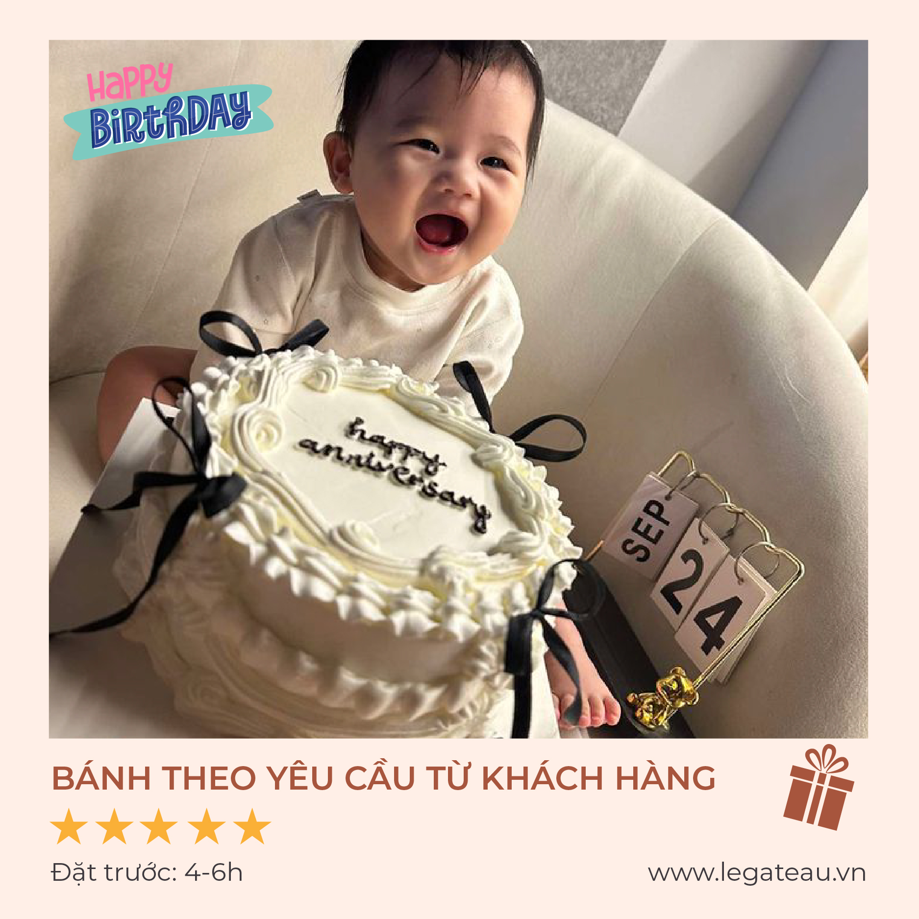 Bánh kem theo yêu cầu