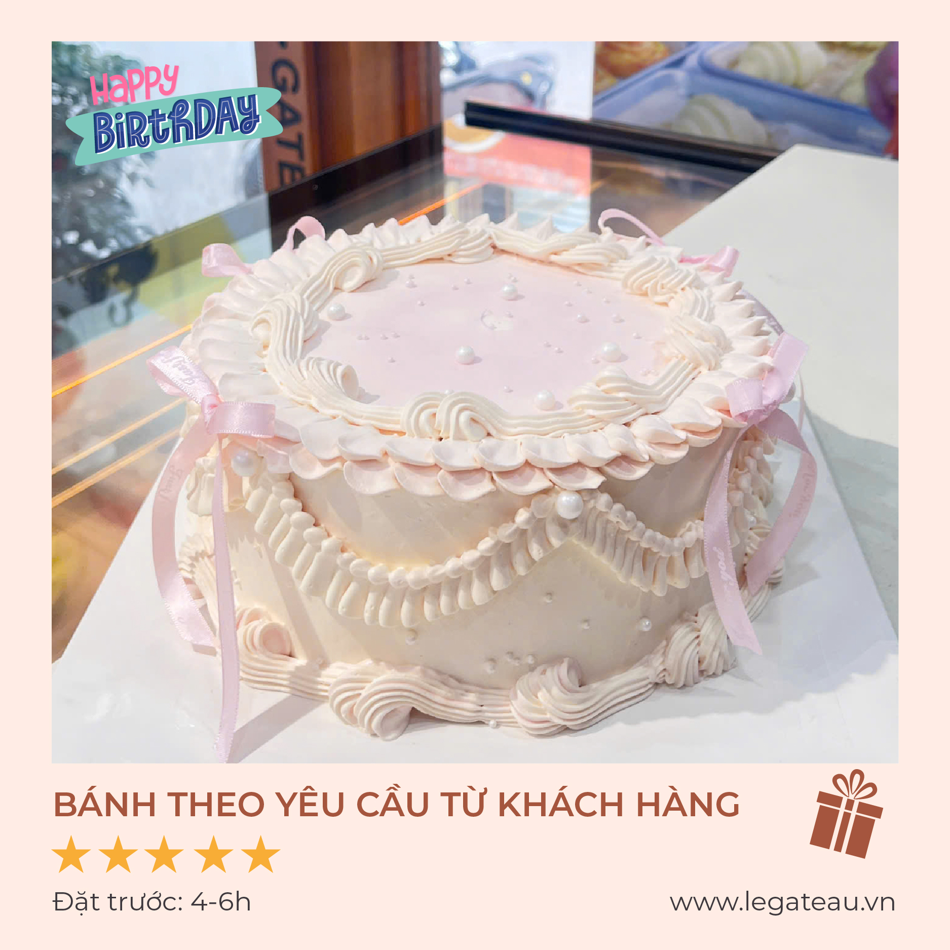 Bánh kem theo yêu cầu