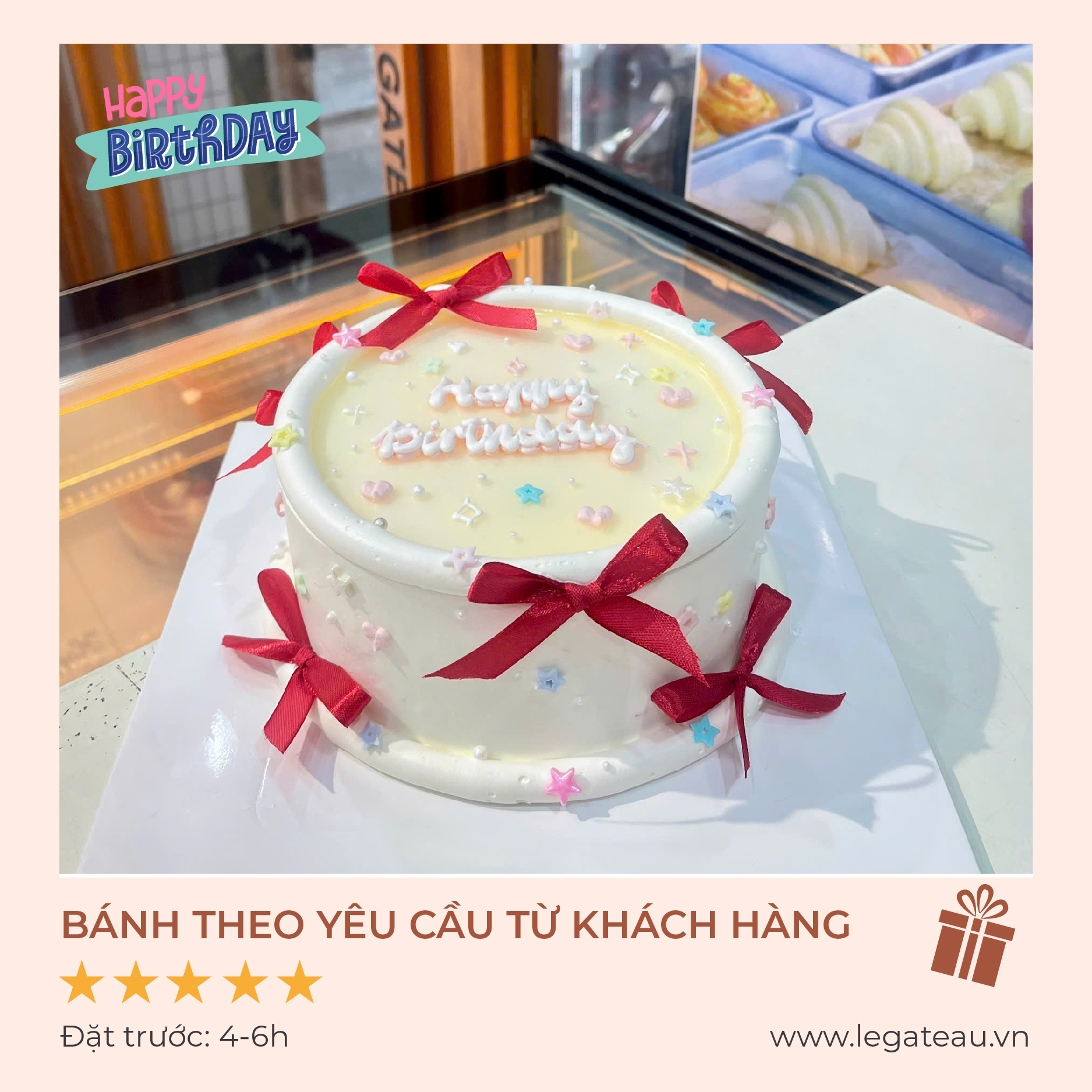 Bánh kem theo yêu cầu