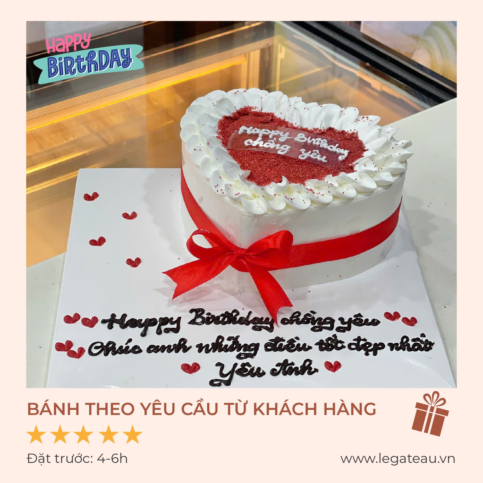 Bánh kem theo yêu cầu