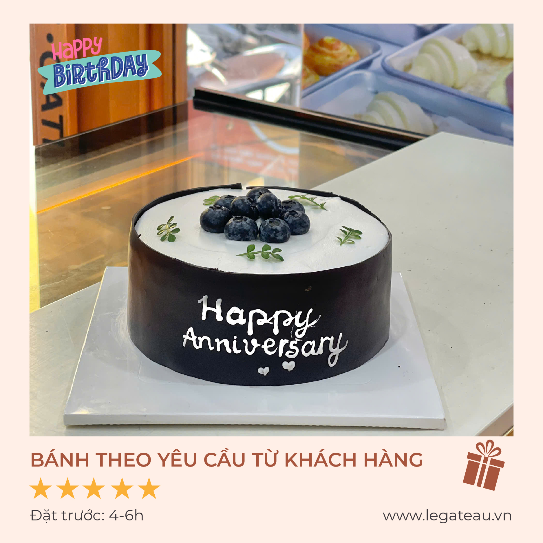Bánh kem theo yêu cầu