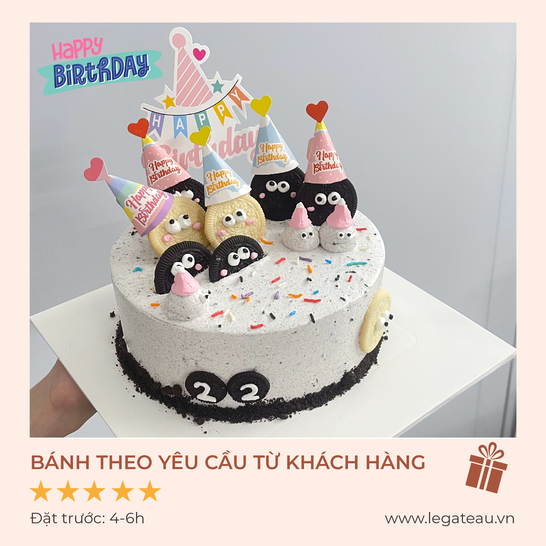 Bánh kem theo yêu cầu